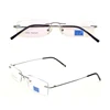 China Factory Wholesale Rimless Titanium Eye Glasses Optical Frame Titanium