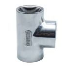 OEM customized ss316 stainless steel threaded equal / reducing 8 tee pipe fitting fabrication services