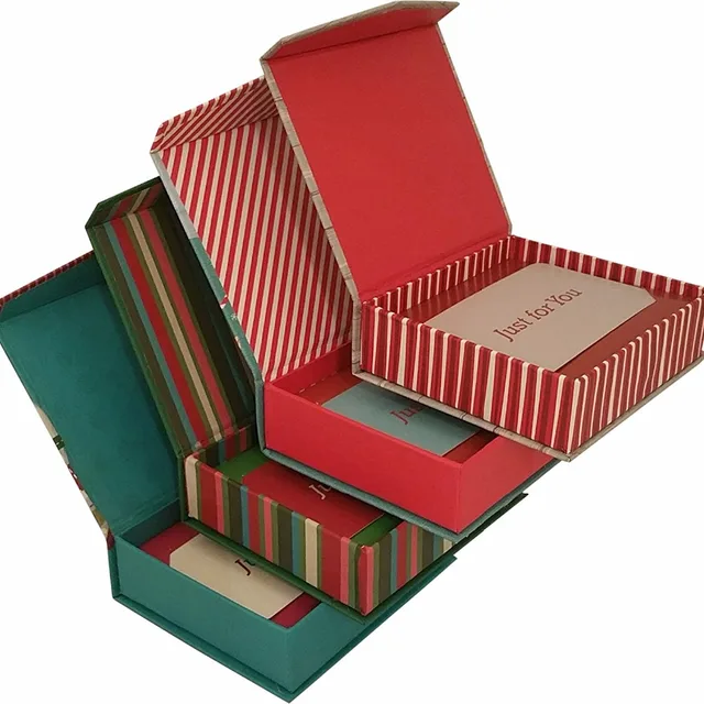 print handmake customized cardboard christmas gift box for