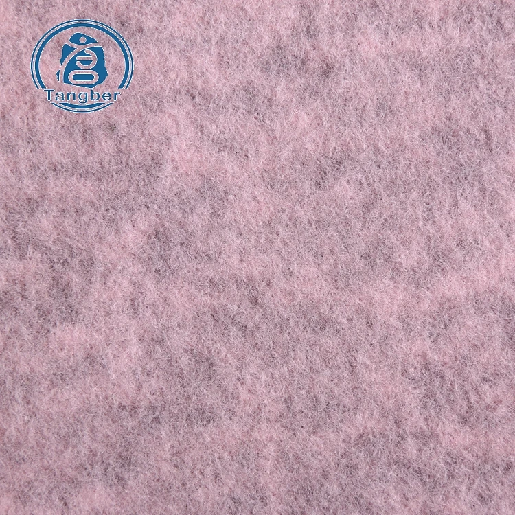 High Quality 280gsm 100% Polyester Space Dye Knit Sweater Fleece Fabric
