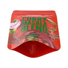 Custom Logo Design Printed Herb / Spice Packaging Ziplock Stand Up Pouches Bags Clear