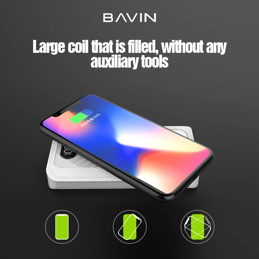 BAVIN wireless charger power bank 10000mah wireless power bank - ANKUX.COM