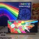 Green Eco light box fabric sublimation printing knitted fabric backlit fabric with FR