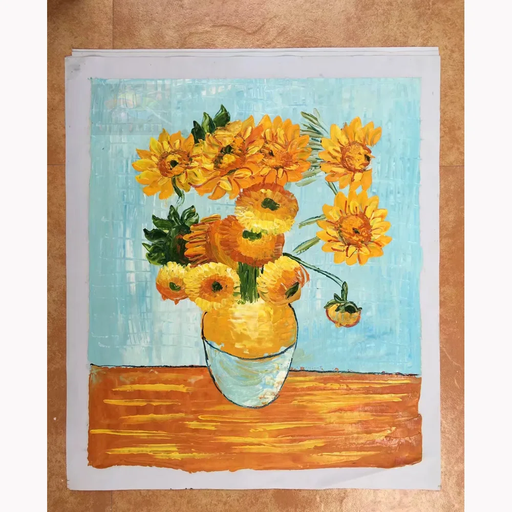Van Gogh painting sunflower lost sky 010 (1)