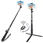 Smatree Smapole Q5 Selfie Stick Bluetooth Monopod with Tripod Stand