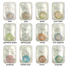 Beauty style 12 colors color blend contact lenses good quality wholesale soft cosmetic 3 tone color contact lens