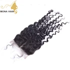 Mona Hair tangle free soft and glossy Curly 5*5 virgin brazilian and peruvian hair bulk