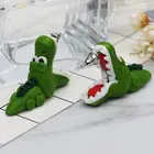 Handmade Polymer Clay Crocodile Dinosaur Stud Earring For Women Animal Earrings Jewelry Fashion Girl Earring 1 pair