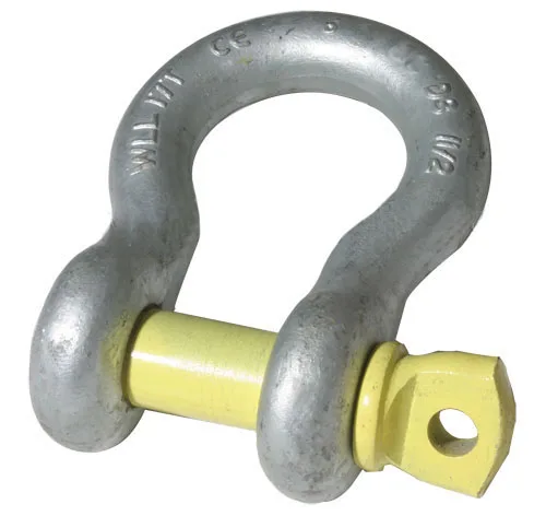 High tensile steel bow shape US standard 209 galvanized shackle