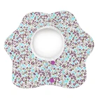 Cost price 10pcs MOQ round design waterproof baby bib