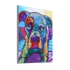 Colorful sleeping dog kids paint by numbers for wall art