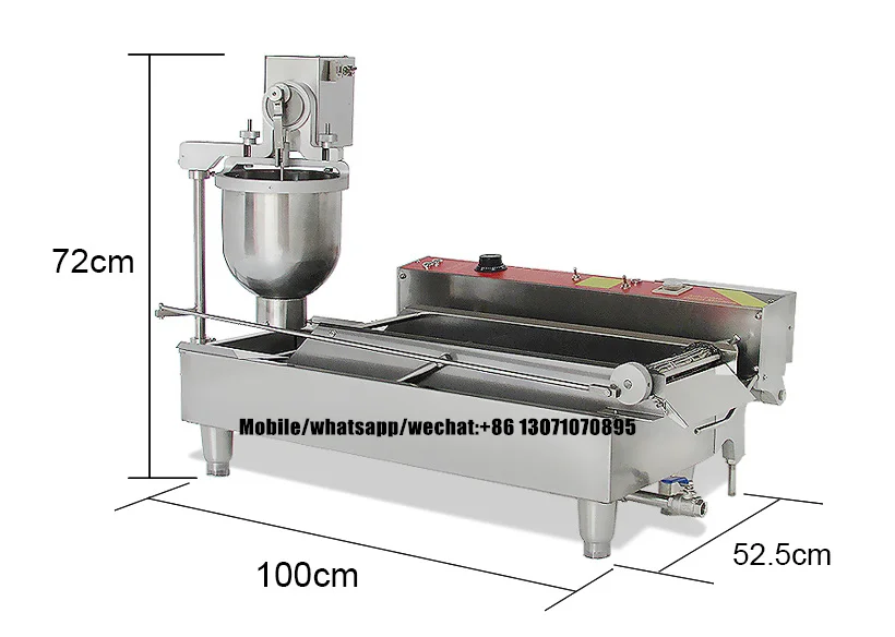 Stainless steel equipment for the production of donuts, yeast donut machine, donuts frying machine