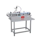 Semi automatic liquid and cream paste filler horizontal double functional pneumatic filling machine