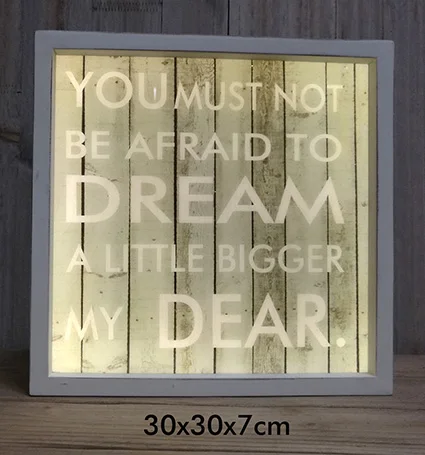 New product!!! wooden led letter light box, free combination letters light box operate by 6AA battery