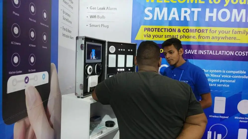 2019 Luxury Smart Home WIFI Remote Control Wall Light Switch Lanbon Demo Show Kit Zigbee Automation - ANKUX.COM