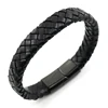 Europe and America Fashion Wholesale Jewelry Stainless Steel Bracelet Men Leather