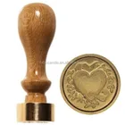 Factory supply wedding used custom design wooden seal wax Stamp