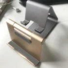 Universal aluminum table top adjustable folding lazy hands free multiple novelty smart man black mobile cell phone holder stand