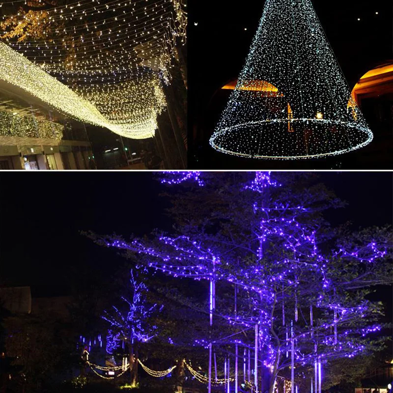 led holiday christmas string light lamp rgb white warm white adjustable holiday light (9)