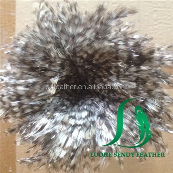 cheap rooster saddle hackle feathers natural grey chinchilla