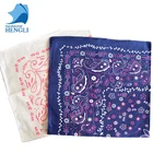 custom 100% cotton reactive printing paisley wholesale multifunctional bandana