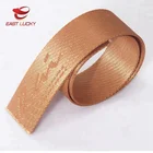 Personalised printing custom nylon jacquard polyester embroidery ribbon for garment