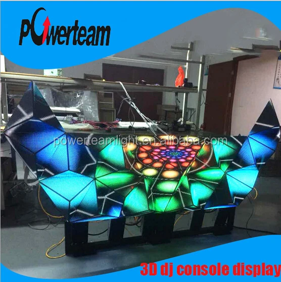 Led Pixel Dj Booth Mixer Desk Dj Facade For Nightclub Buy Led Dj Display For Showscreen