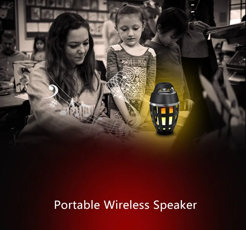 Mini USB Portable Sound Music Box Stereo Handsfree Flame wireless Speaker - ANKUX.COM