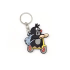 Animal dog cartoon key chain 3d soft pvc keychain