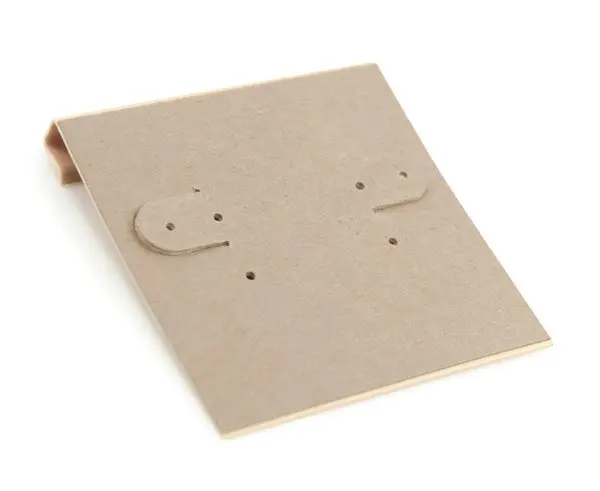 wholesale custom kraft paper hang earring card for jewelry