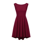 Suitable for all party wedding ladies girls plain fishtail sleeveless women evening party dress