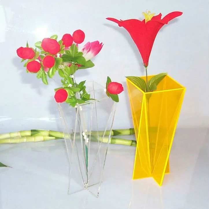 Home Decor Tall Acrylic Vases,Wholesale Beautiful Clear Lucite Tall