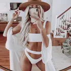 New Fancy lady swimsuit sexy swimwear hot two piece printed bathing suit triangle bikini
