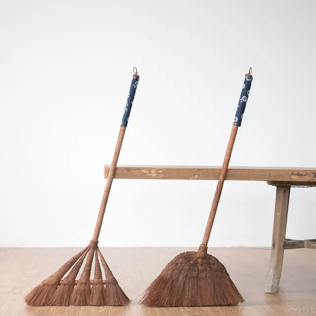 natural palm ekel handwork home sweeping broom