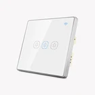 new product EU Standard touch smart wifi wall switch 1/2/3/4 gang link with Google home and Amason Alexa