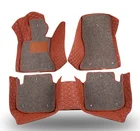 Custom size and PVC leather material car floor mats for car mats floor