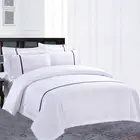China supplier Five Star Hotel white bedding set 100% cotton Egyptian cotton duvet cover set bed linen