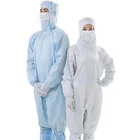 クリーンルーム衣服 ESD スーツ帯電防止服エプロンクリーンルームカバーオール安全保護のためのクリーンルーム服