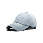 Custom unisex embroidered washed blue jeans worn out distressed denim baseball cap