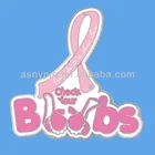 Breast Cancer Awareness Lapel Pin Check Your Boobs Pink Ribbon Bra Support New