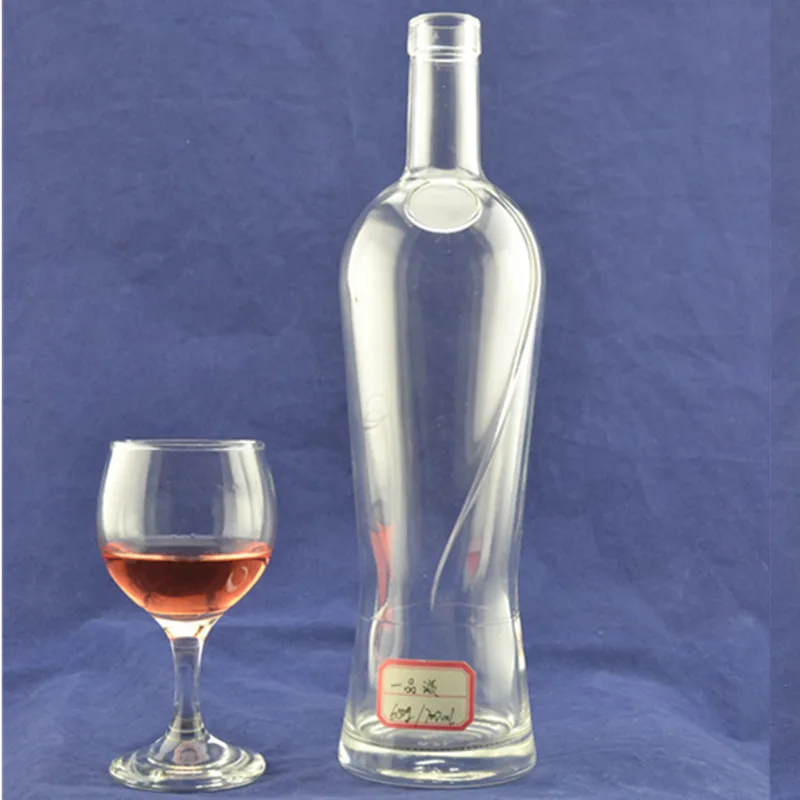 Wholesale Crystal Glass Material Glass Juice Bottle Manufacturers Italy