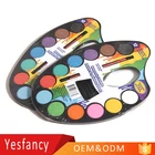 factory price OEM customized kids drawing water color cakes 12 colors non toxic watercolor pan set