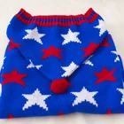 Designer Dog Apparel Sweater Pet Party Star Clothes Large Size Big Dog Clothes