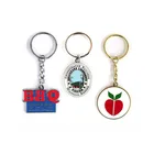 cheap New arrival reflective zinc alloy emboss bronze enamel epoxy Custom Logo house metal Key Chain