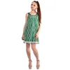 Wholesale fashion Fringe Elegant Girl A Line Dresses Chinese Custom Summer Green Ladies Clothing Women Lace Knit Casual Dresses