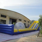 Commercial large inflatable zorb ball slide for sale