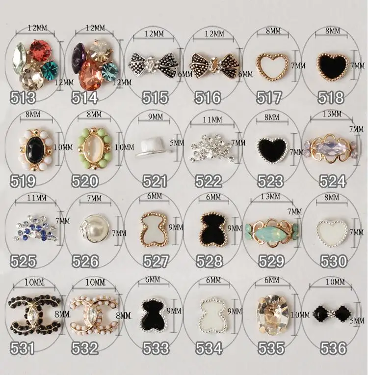 Factory direct sale multi designs nail art christmas decoration