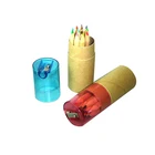 Mini Colored Pencil Tube Set Mini Colored Pencil Tube Set with Sharpener