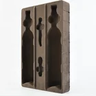 Hot sale flocking wine plastic tray wine packaging boxes wine preserving tray blister packaging tray