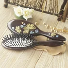 rose gold airbag massager black sandalwood wooden hair brush comb
